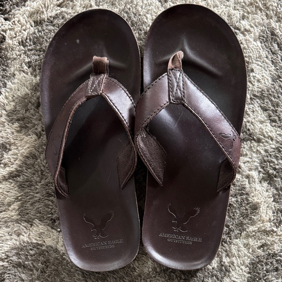 American Eagle Outfitters Other - Men's AE leather flip flops